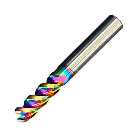 Vortex Carbide End Mill For Aluminium & Non-Ferrous - 3 Flute Variable Hi Helix -DLC Coated - 10mm x 75mm