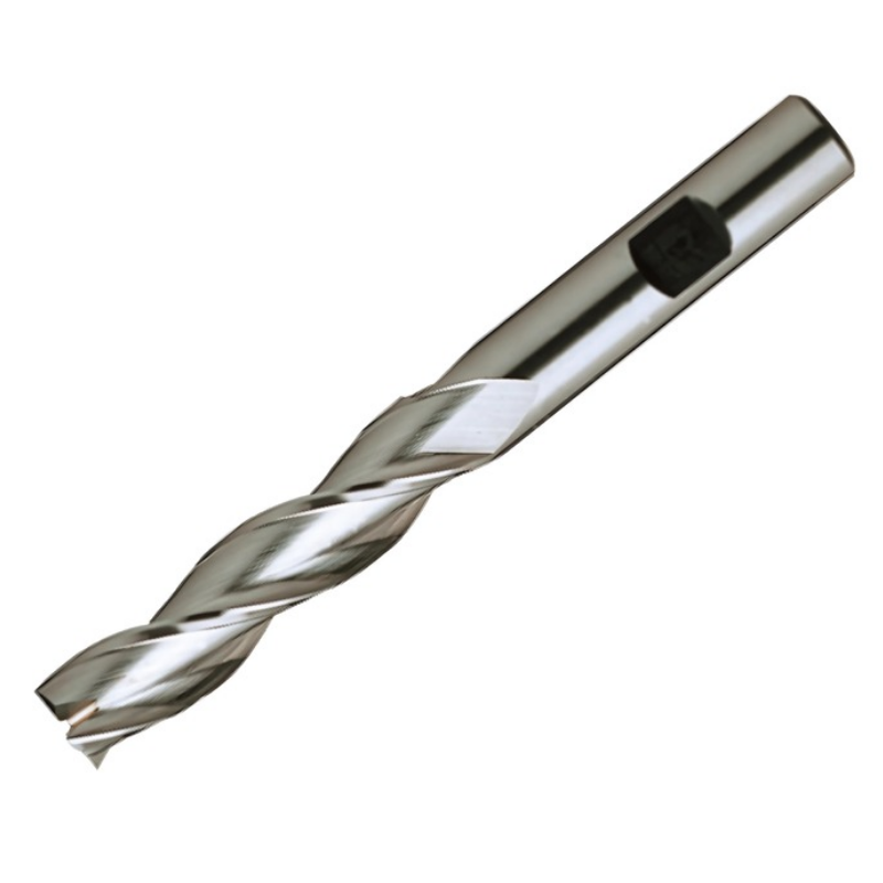 Europa Tools HSS-E End Mill - Uncoated 3 Flute Centre Cutting - Long Length - 4mm