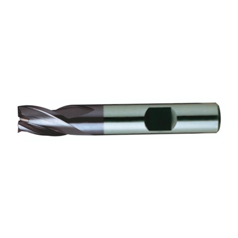 Europa Tools HSS-E End Mill - TiAlN Coated 3 Flute Centre Cutting - Stub Length -25mm
