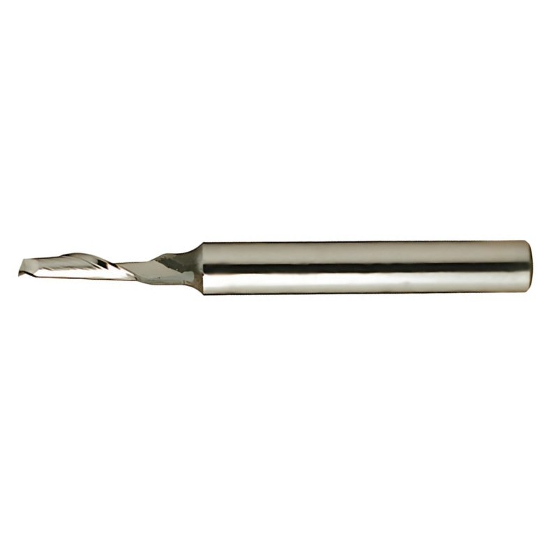 Europa Tools HSS Co5 End Mill - Aluminium Router - 1 Flute With Plain Shank Short Length - 5mm x 100mm