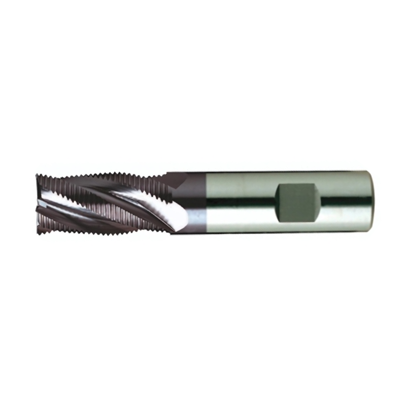Europa Tools HSS-E Roughing End Mill -TiAlN Coated Multi Flute Fine Pitch -Short Length - 14mm