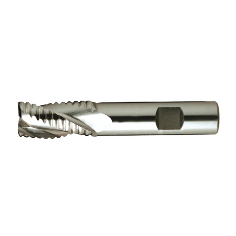 Europa Tools HSS-E Roughing End Mill - Uncoated 3 Flute Short Length - 37° Helix Angle - For Aluminium - 16mm