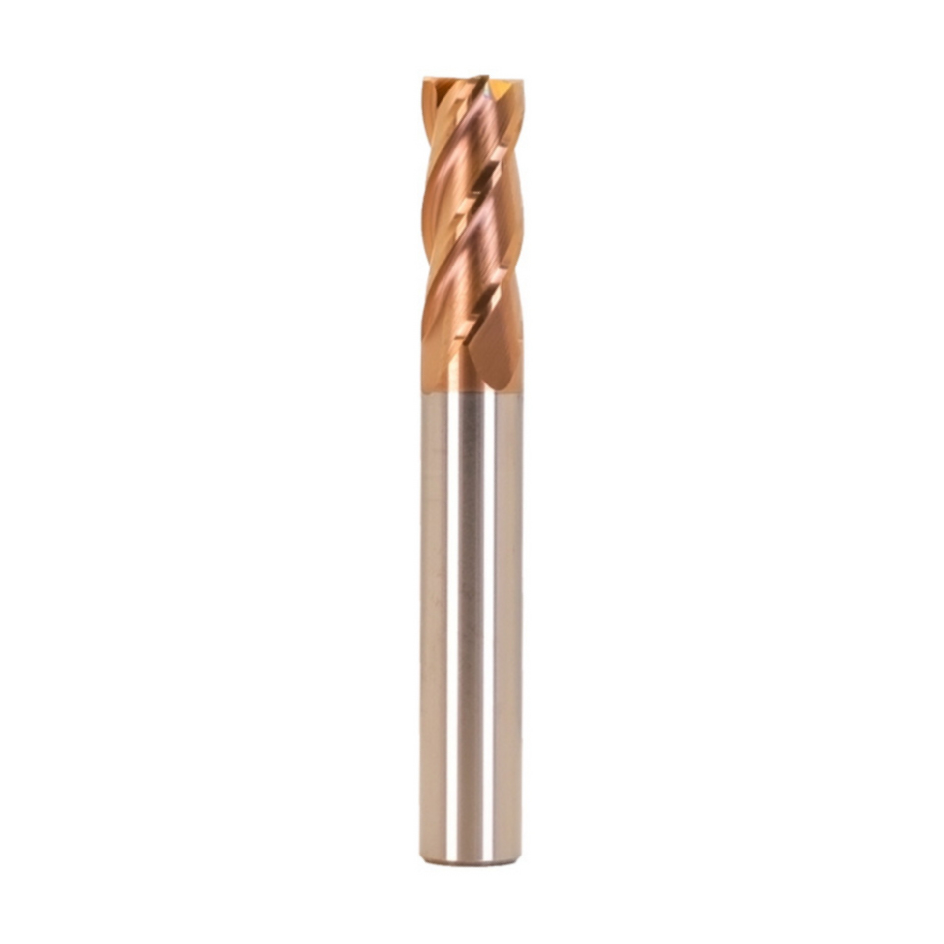 Vortex Carbide End Mill - 4 Flute Square Edge - TiSiN Coated - 4mm x 100mm