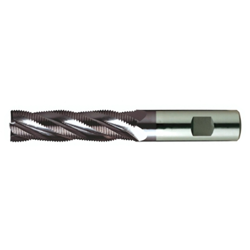 Europa Tools HSS-E Roughing End Mill -TiAlN Coated Multi Flute Fine Pitch - LongLength - 10mm