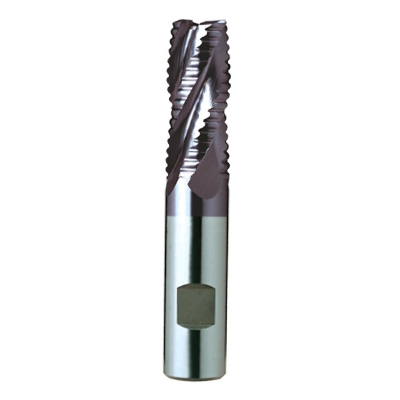 Europa Tools HSS-E Roughing End Mill -TiAlN Coated Multi Flute - Short Length -13mm