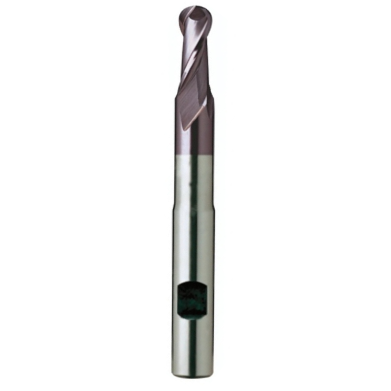 Europa Tools HSS-E End Mill - TiAlN Coated 2 Flute Ball Nose - Extra Long Length -5mm