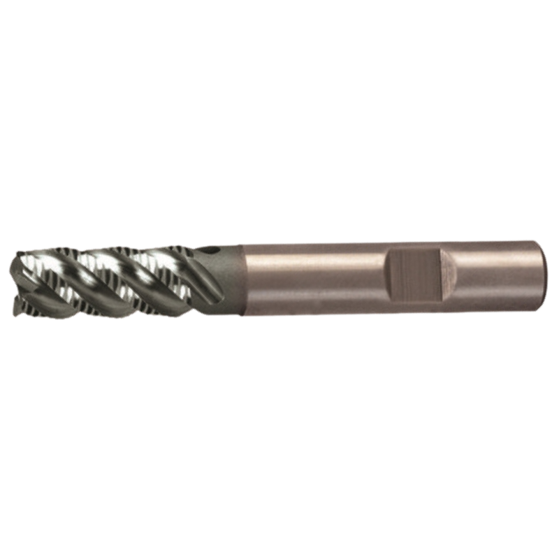 Europa Tools Powder Metal Roughing End Mill - Multi Flute Sabre Rougher - Extended Neck 45° Helix Fine Pitch - 16mm