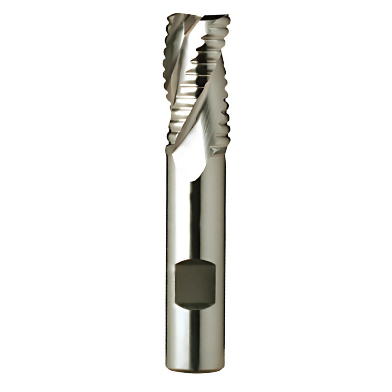 Europa Tools HSS-E Roughing End Mill - Uncoated 3 Flute Coarse Pitch - Short Length - 12mm