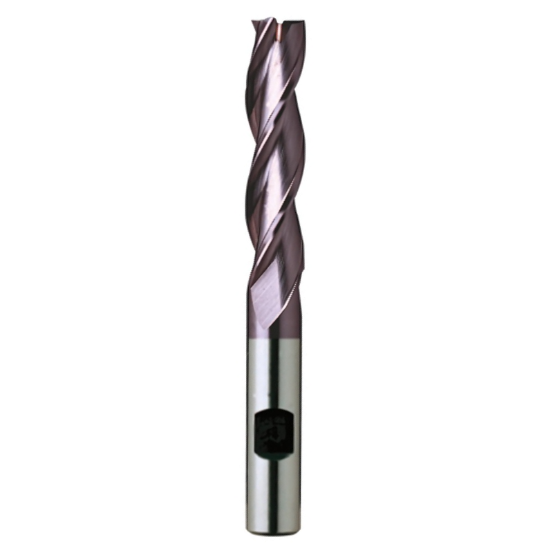 Europa Tools HSS-E End Mill - TiAlN Coated 3 Flute Centre Cutting - Long Length -16mm