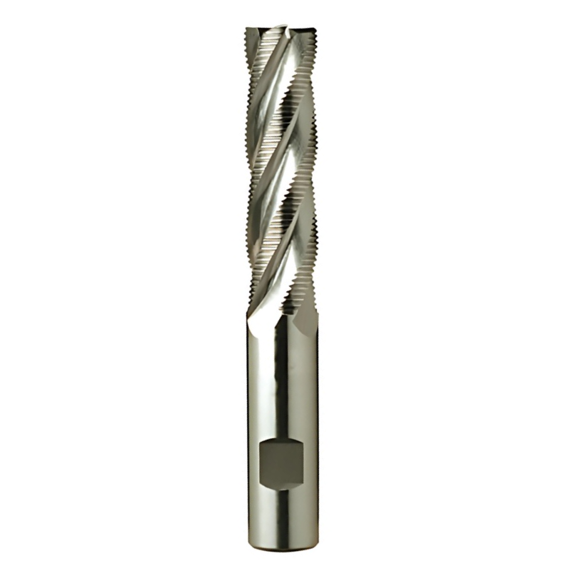 Europa Tools HSS-E Roughing End Mill - Uncoated Multi Flute Fine Pitch - Long Length - 13mm