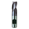 Europa Tools HSS-E End Mill - TiAlN Coated 3 Flute With Flatted Shank - Short Length Throw Away - 1mm thumbnail 4