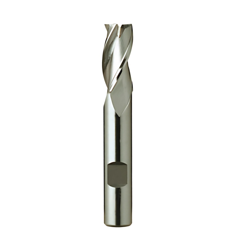 Europa Tools HSS-E End Mill - Uncoated 3 Flute Centre Cutting - Short Length - 10mm