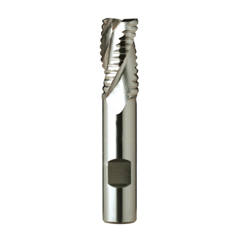 Europa Tools HSS-E Roughing End Mill - Uncoated 3 Flute Short Length - 37° Helix Angle - For Aluminium - 6mm