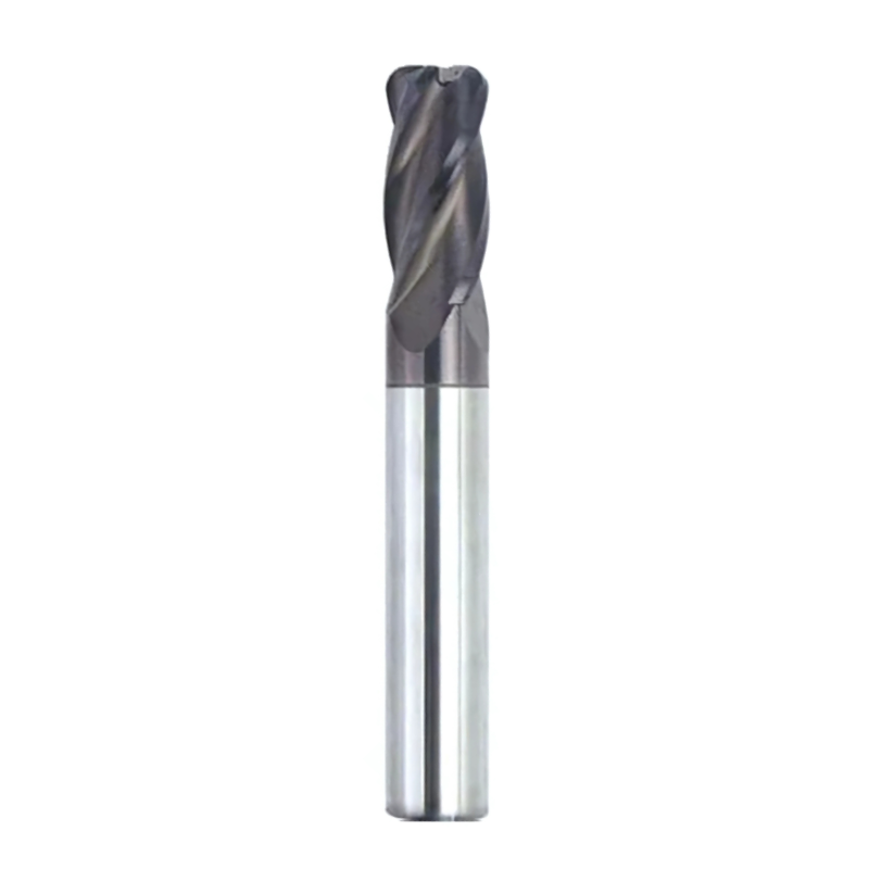 Vortex Carbide End Mill 4 Flute - Standard Flute Length With Radius Edge - 12mm x 2mm