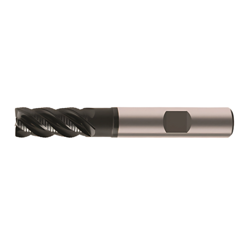Europa Tools Powder Metal End Mill - 4 Flute Multiple Helix With Corner Radius -8mm