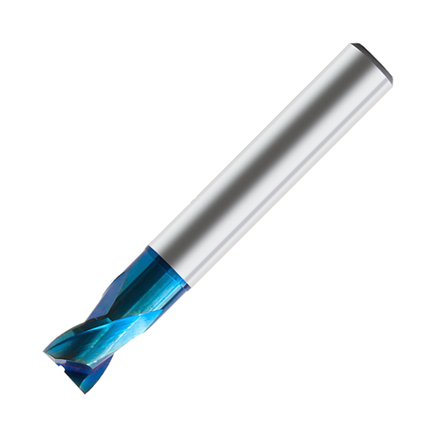 Europa Tools Carbide End Mill 2 Flute Extended Neck - Short Length - Pulsar Blue - Square Edge - 16mm
