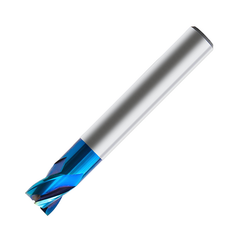 Europa Tools Carbide End Mill 4 Flute Extended Neck - Square Edge - Pulsar Blue - 10mm