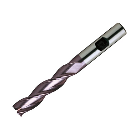 Europa Tools HSS-E End Mill - TiAlN Coated 3 Flute Centre Cutting - Long Length -10mm