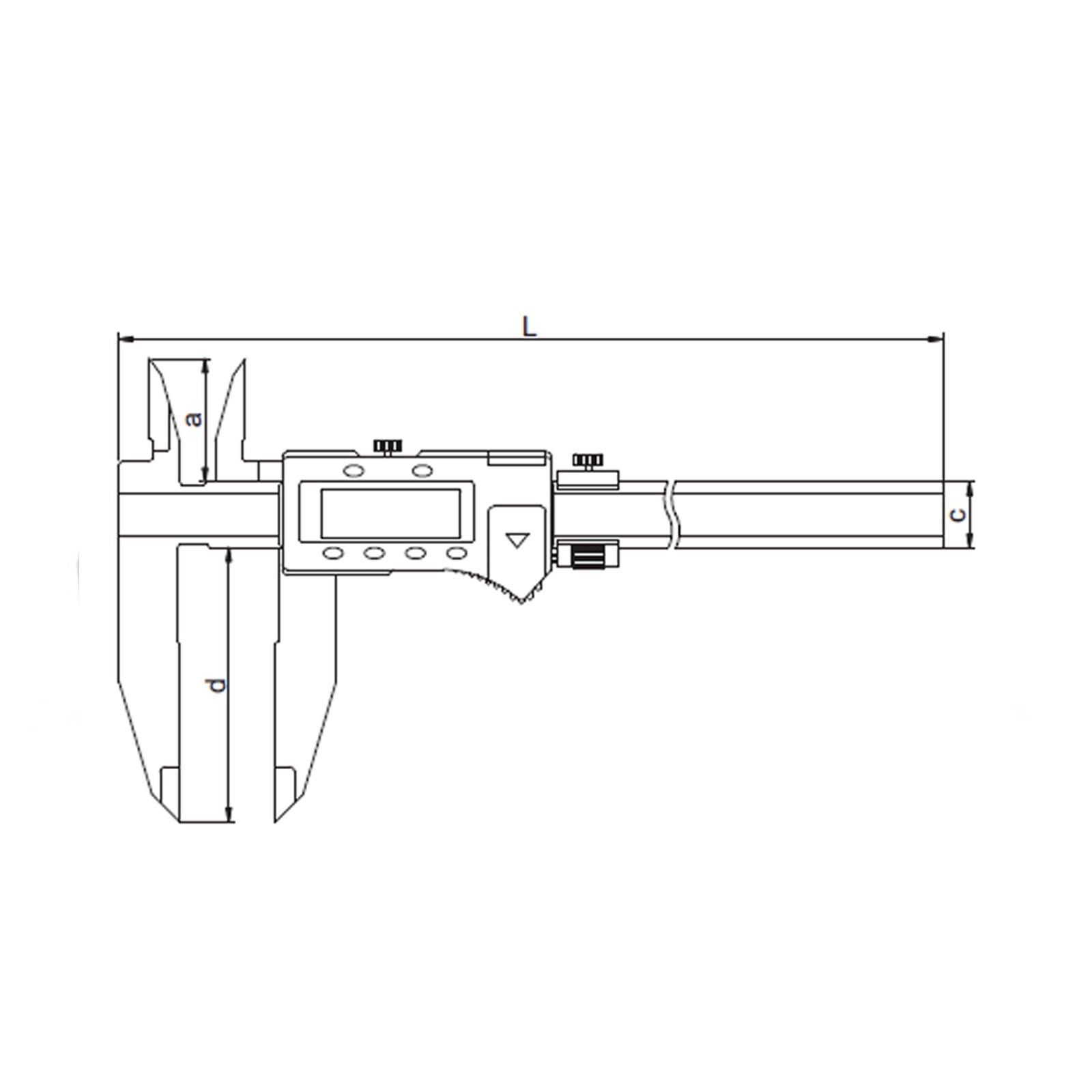 0-1000mm / 0-40" Digital Caliper - 1135 Series (Insize)