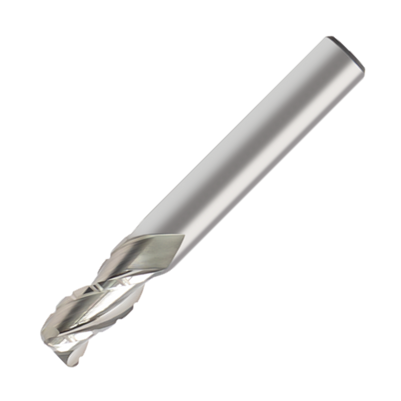 Europa Tools Carbide End Mill 3 Flute - Corner Radius With Chipbreaker For For Aluminium - Standard Length Mastermill AL-HPC - 16mm x R1