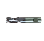 Europa Tools HSS-E End Mill - TiAlN Coated 3 Flute Centre Cutting With Flatted Shank- Short Length Throw Away - 5mm
