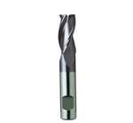 Europa Tools HSS-E End Mill - TiAlN Coated 3 Flute Centre Cutting With Flatted Shank- Short Length Throw Away - 6mm