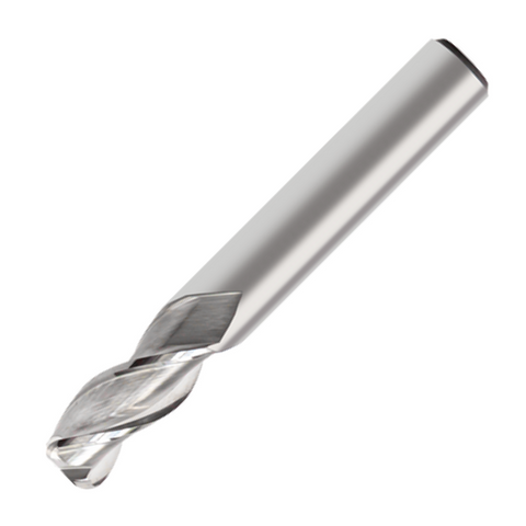 Europa Tools Carbide End Mill 3 Flute - Corner Radius For For Aluminium - Standard Length Mastermill AL-HPC - 8mm x R1