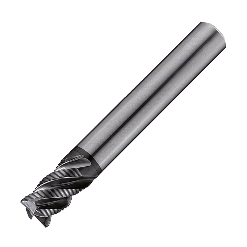 Europa Tools Carbide End Mill 4 Flute Rougher - Short Length - Plain - Pulsar DMX - 12mm