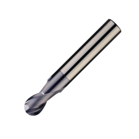 ITC Carbide End Mill Ball Nose 2002 - 2 Flute 30° Helix With Facet Relief & Coating - Steels & Exotics - 16mm