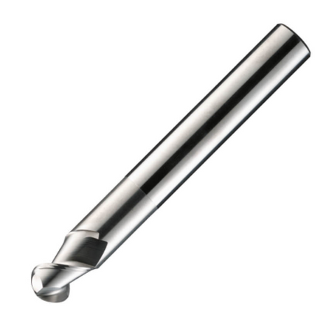 ITC Carbide End Mill Ball Nose 2022 - 2 Flute 50° Helix With Facet Relief - Non-Ferrous - 2.5mm