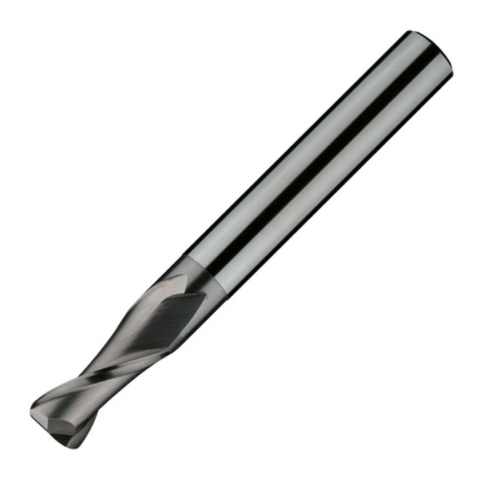 ITC Carbide End Mill Corner Radius 2071 - 2 Flute 30° Helix With Facet Relief & Diamond Coating - Composites - 10mm x R0.75