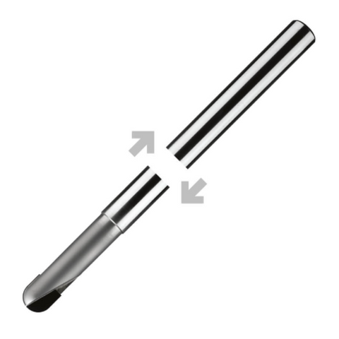ITC Carbide End Mill Ball Nose 2102 - 2 Flute PCD Tipped With Facet Relief & Radius - Composites - 16mm