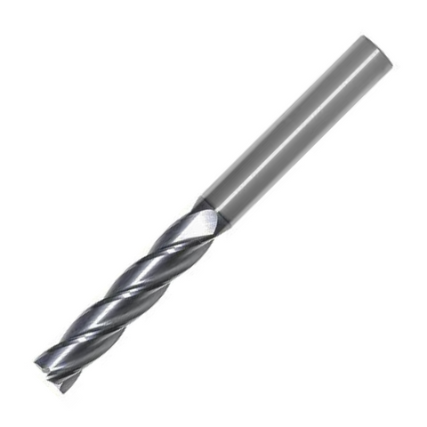OSG Carbide 2 Flute End Mill Square TiAlN Coated - Extra Long Length Centre Cutting For General Applications - 25mm