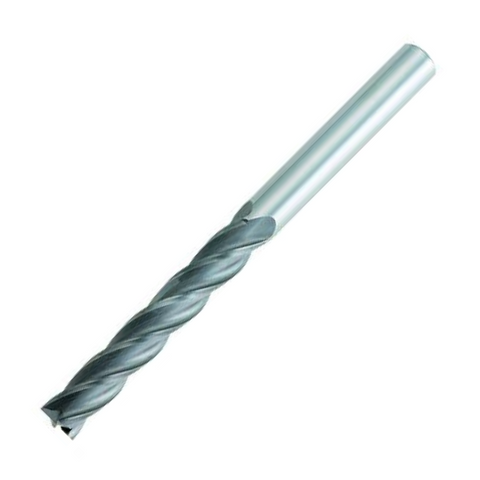 OSG Carbide 4 Flute End Mill Square - Extra Long Length Centre Cutting For General Applications - 4mm