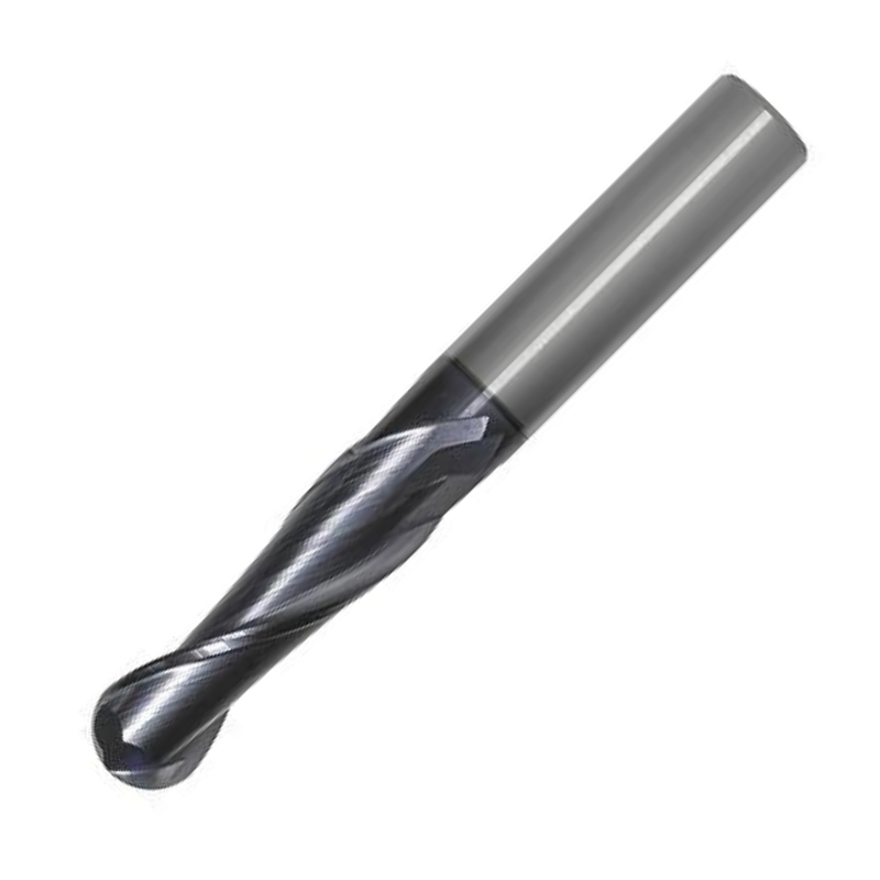 OSG Carbide 2 Flute End Mill Ball Nose TiAlN Coated - Long Length Centre Cutting For General Applications - 20mm