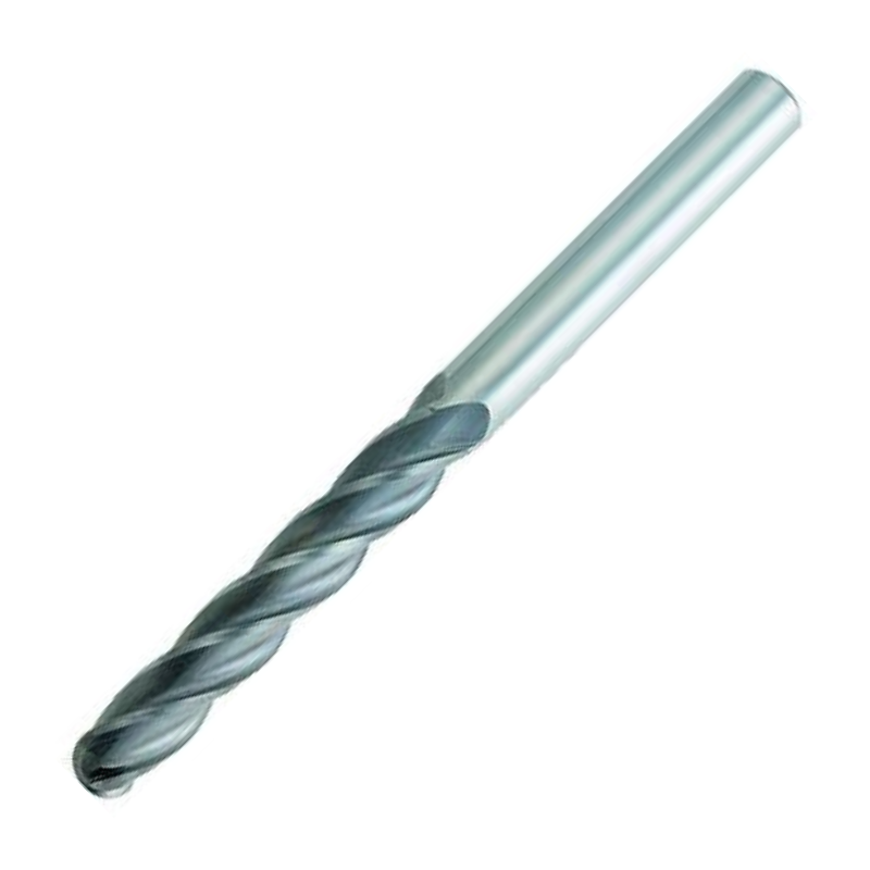 OSG Carbide 4 Flute End Mill Ball Nose - Extra Long Length Centre Cutting For General Applications - 6mm
