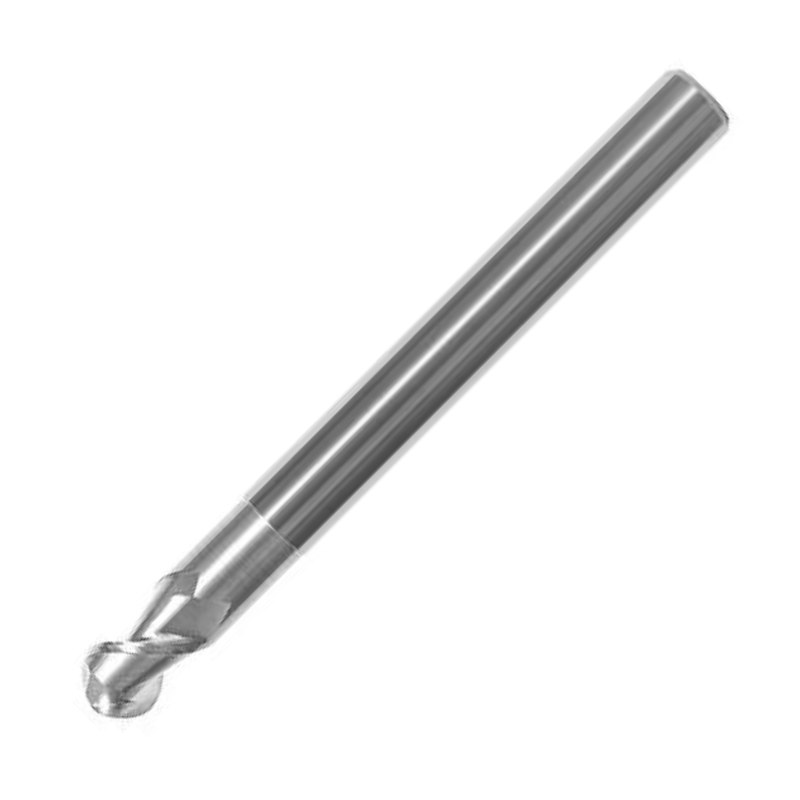 OSG Carbide Centre Cutting End Mill Ball Nose With Neck Long Length - For Aluminium - 8mm