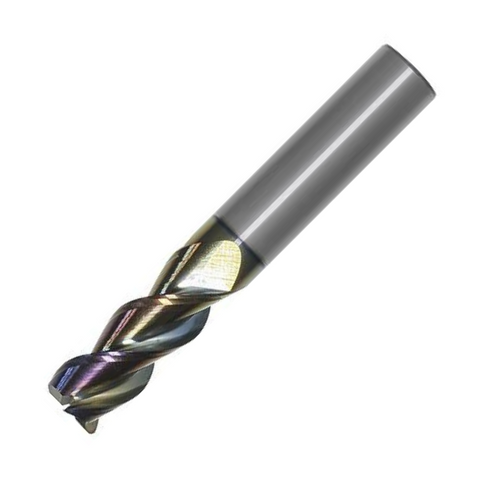 OSG Carbide 3 Flute End Mill Corner Radius DLC Coated - For Aluminium - 16mm x R2.4