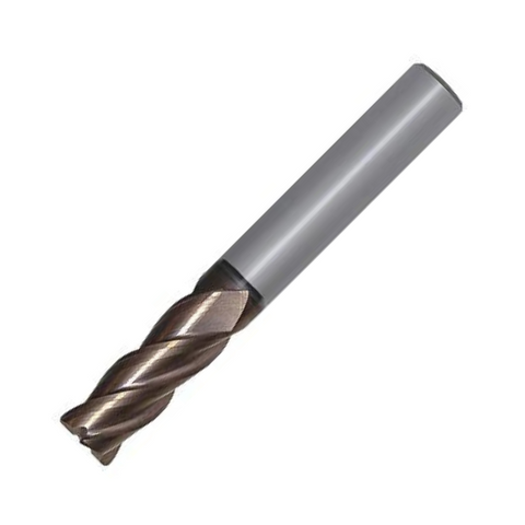 OSG Carbide 4 Flute End Mill Corner Radius TiSlN Coated - For Exotic Materials - 8mm x R0.3
