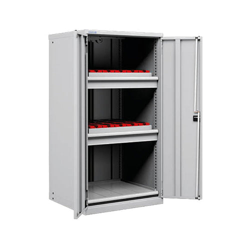 Polstore CNC Storage Cabinet - 2 Drawers&1 Pull Out Shelf - ISO/SK40 - Light Grey - 717mm(W) x 748mm(D) x 1450mm(H)