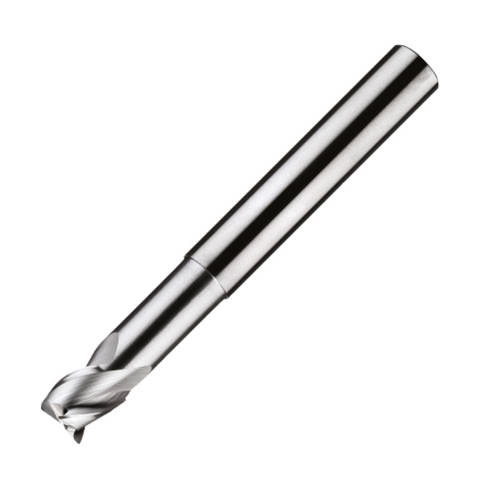 ITC Carbide End Mill Square Edge 3001 - 3 Flute 40° Helix Facet Relief with Wiper Flats - Non-Ferrous - 8mm