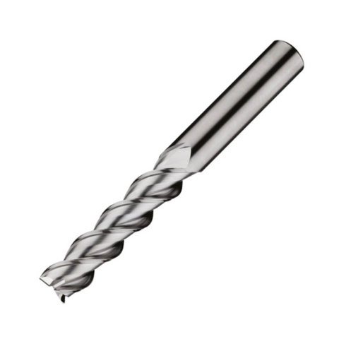 ITC Carbide End Mill Square Edge 3201 - 3 Flute 45° Helix with Facet Relief - Non-Ferrous - 12mm