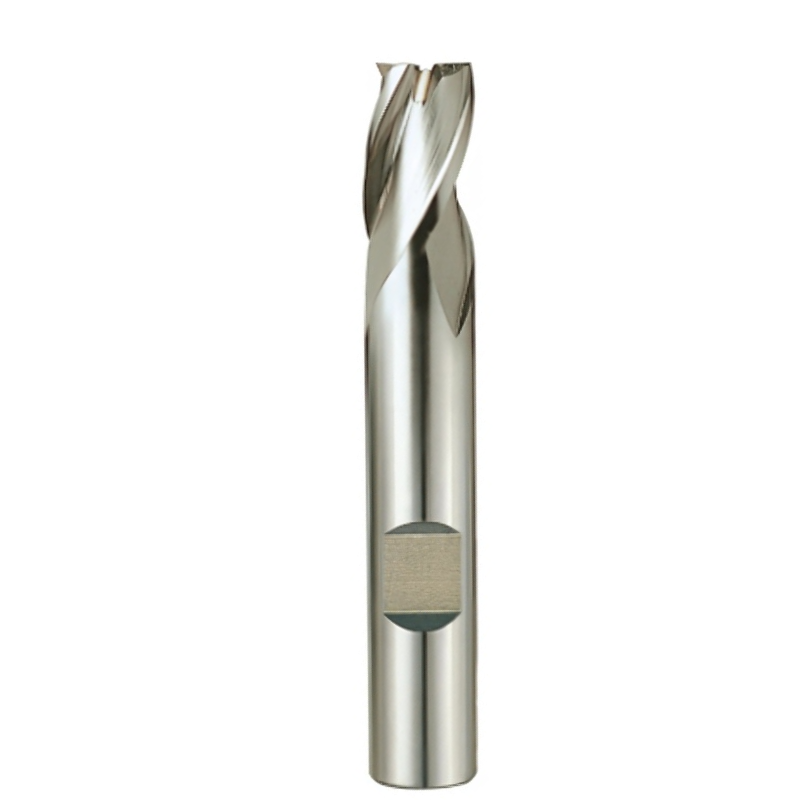 Europa Tools HSS-E End Mill - Uncoated 3 Flute Standard Short Throw Away - 8mm
