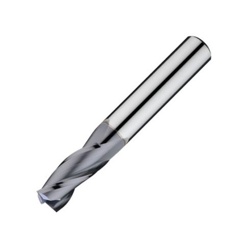 ITC Carbide End Mill Square Edge 3360 - 2 Flute 30° Helix With Facet Relief & Coating - General Purpose - 8mm