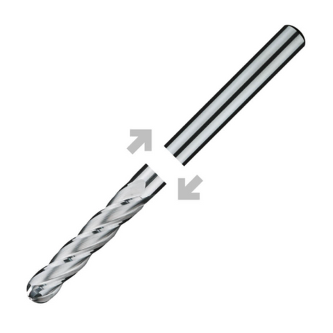 ITC Carbide End Mill Ball Nose 4002 - 4 Flute 30° Helix With Facet Relief - General Purpose - 10mm