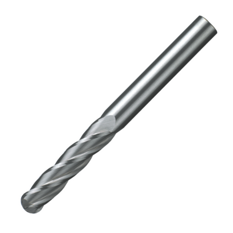 ITC Carbide End Mill Ball Nose 4632 - 4 Flute 30° Helix With Facet Relief - General Purpose - 10mm