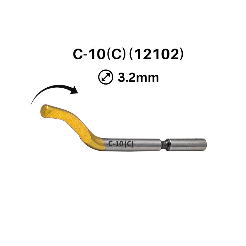 Cp Gratex C10 TiN Coated Deburring Blades - HSS - 3.2mm