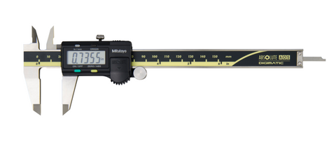 Mitutoyo Digital ABS AOS Caliper With SPC Output Inch/Metric, 0-6", Blade, Thumb R., Outp.
