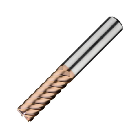 ITC Carbide End Mill Square Edge 6021 - 5 Flute 52° Helix With Roll Relief + Coating - Steels & Exotics - 3mm