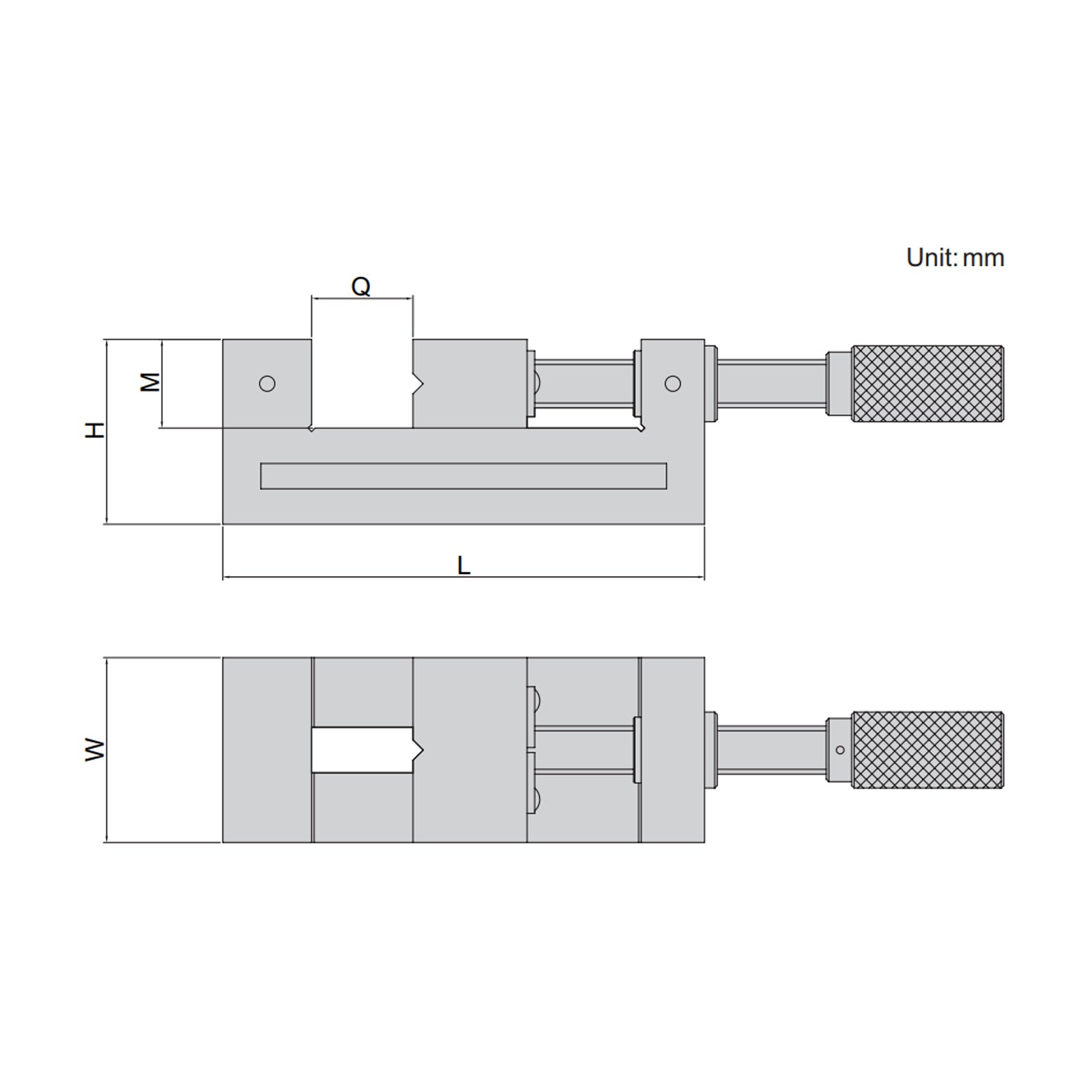 98mm Jaw Width Precision Inspection Vice - 6525 Series (Insize) - 6525-120